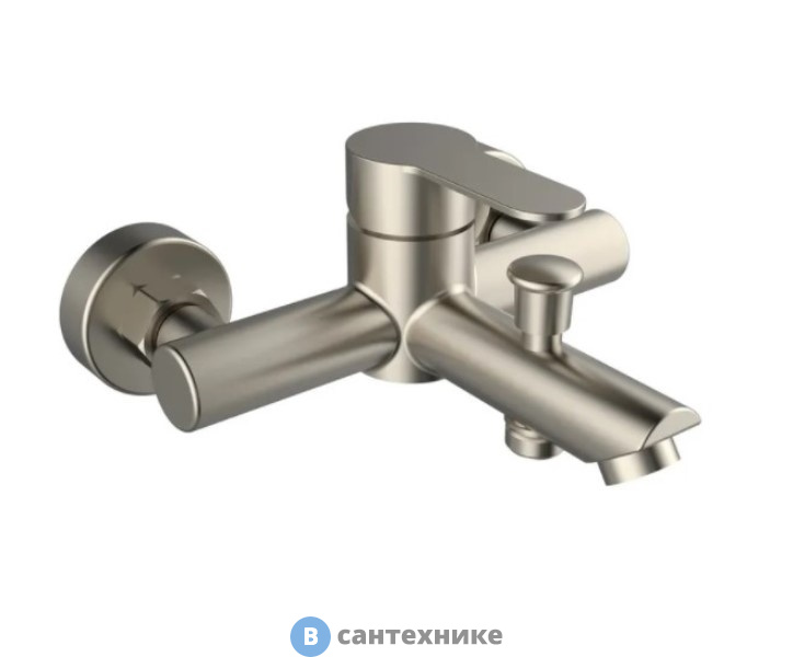 Смеситель Orange Steel M99-100ni однозахватный для ванны/душа без душевых аксессуаров, сталь