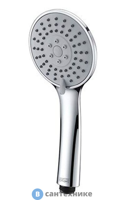 Лейка для душа WasserKRAFT A002 3-функциональная хромоникелевое покрытие, ABS-пластик