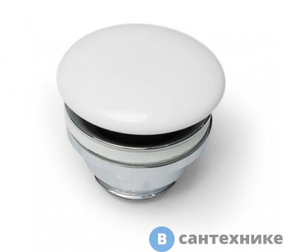 картинка Донный клапан Artceram для раковин универсальный, Click-Clack, покрытие керамика, белый (ACA036 01 00)