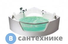 Акриловая ванна Frank F164 угловая, гидромассажная