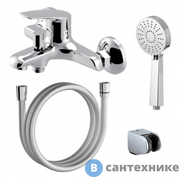 картинка Смеситель AZARIO TAVIRA AZ-WKE238040C для ванны с ручным душем