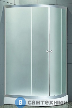 картинка Душевой уголок Aquarius ECO-8051 L низкий поддон 115х80х195 матовое стекло