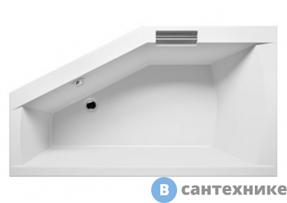 картинка Акриловая ванна Riho GETA 170х90 R (B031001005/BA8800500000000), без каркаса и сифона