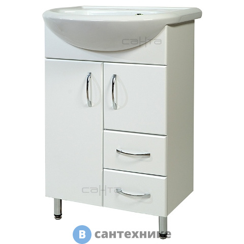 Тумба под раковину СанТа Уют-55 2 ящ. Ум. Уют-55 (201088)