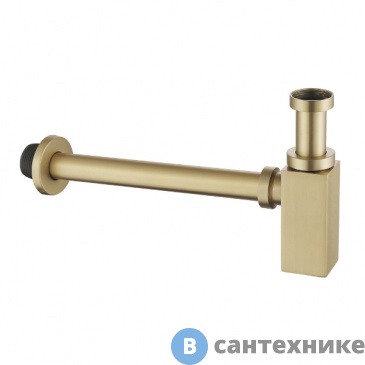 картинка Сифон для раковины ABBER AF0031G золото матовое