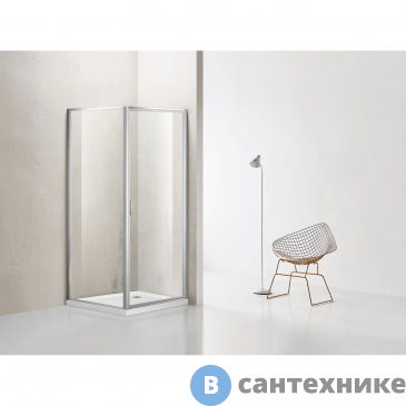 картинка Душевое ограждение AZARIO RICHMOND 900*900*1950, стекло прозр. профиль хром (AZ-NAG1221 900)