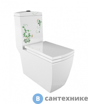 картинка Унитаз с бачком Arcus 050 моноблок белый SY (без сиденья)