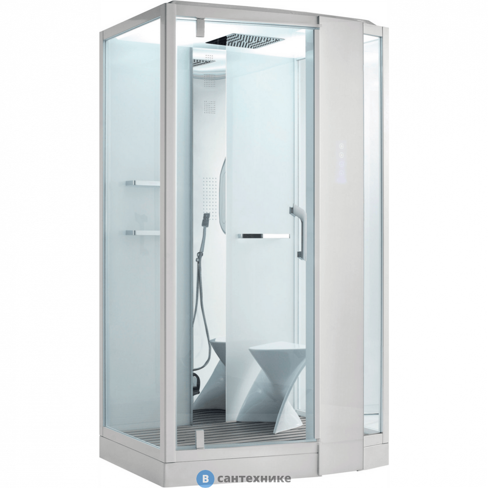 Душевая кабина Orans SR-89105RS White, Long door handle (1200x900x2200)