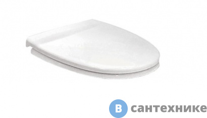 картинка Сиденье Santek 1.WH30.2.199 для унитаза ЛИГА полипропилен, пластиковые петли (белый)