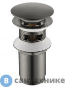 Донный клапан Timo 8011/18 чёрное золото с переливом