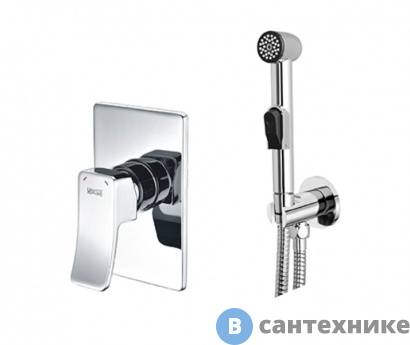 картинка Встраиваемый комплект WasserKRAFT A010657 для биде со шлангом 120 см