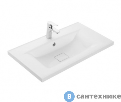 картинка Раковина Акватон Айрис M 800 белая (1A73263KAG010)