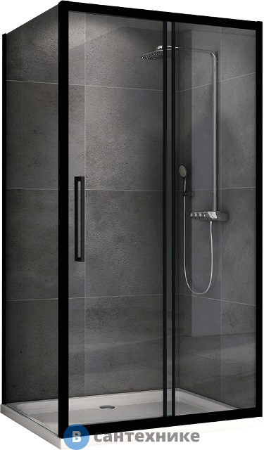 Душевой уголок ABBER Schwarzer Diamant AG30120BH-S80B без поддона