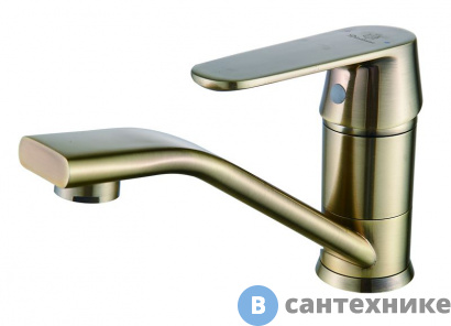 картинка Смеситель Diadonna D82448118Q для кухни с коротким изливом антик. бронза