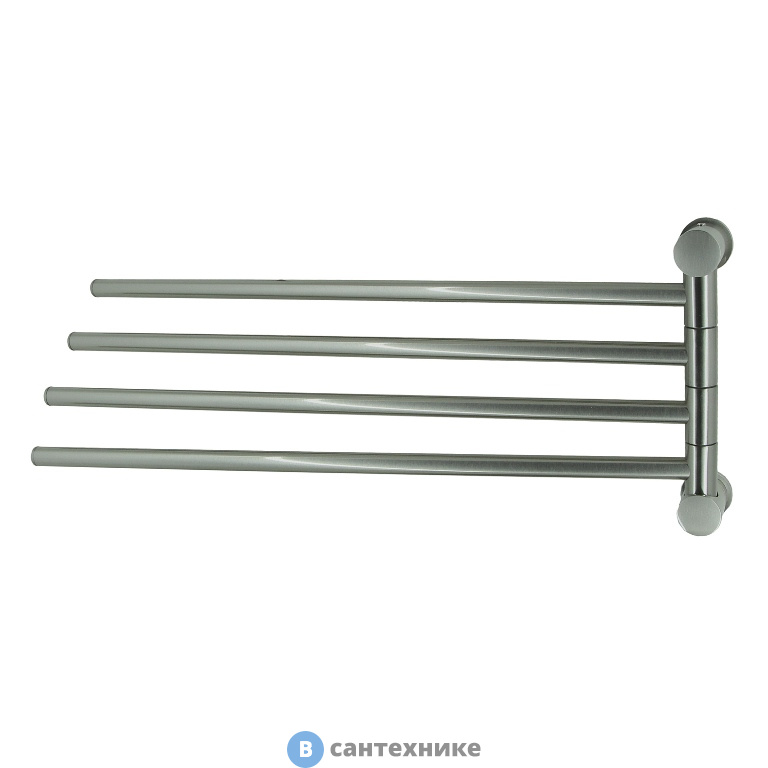 Держатель WasserKRAFT K-1034NICKEL полотенец четверной