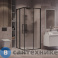 картинка Душевое ограждение Grossman Cosmo 300.K33.02.9090.21.02 (90*90*195) квадрат, раздвижн, черн. матов, стекло шиншилла, без поддона