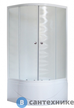 картинка Душевой уголок Royal Bath RB 100BK-C 1000x1000x2000 (матовое)