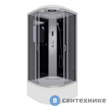 картинка Душевая кабина Niagara NG-2508-14P (900х900х2150) высокий поддон, стекло тонированное