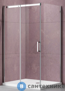 картинка Душевой уголок Vincea Dice VSR-4D1012CL, 1200*1000, хром, стекло прозрачное, без поддона