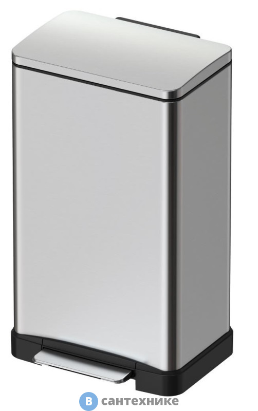 Ведро мусорное WELTWASSER WW LASSY MT 30L матовая сталь