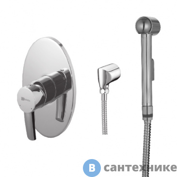 картинка Смеситель Lemark LM3219C Атлантисс с гигиеническим душем, встраиваемый, хром