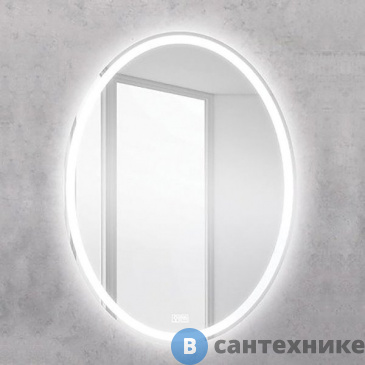 картинка Зеркало BelBagno SPC-VST-600-800-LED-TCH-WARM с встроенным светильником, сенсорным выключателем и подогревом, 600x30x800