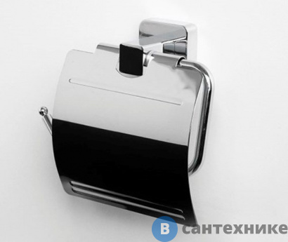 картинка Держатель туалетной бумаги WasserKRAFT Lippe K-6525 с крышкой металл, хромоникелевое покрытие