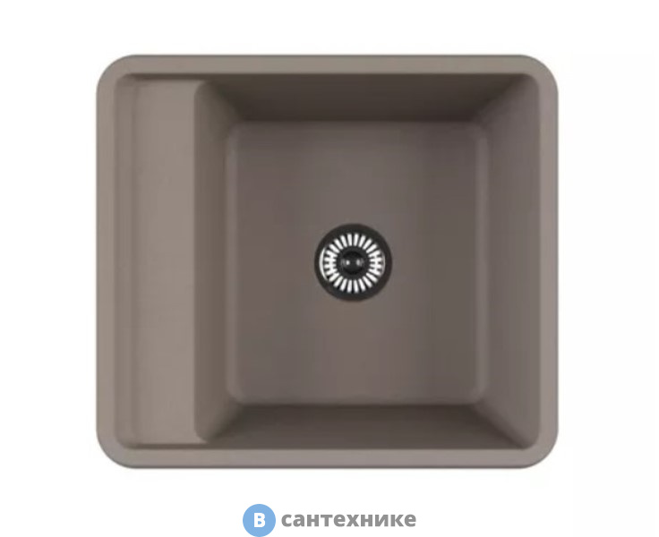 Кухонная мойка Акватон БЕЛЛИС 57 /57х51/ (серый шелк) (1A724932BS250)