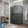 картинка Душевое ограждение Grossman Galaxy 120.K33.01.1180.42.10 (110*80*195) графит сатин, стекло тонированное, без поддона