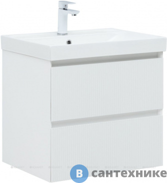 картинка Тумба под раковину Aquanet Альтера 60 белый матовый (337154)