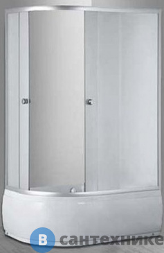 картинка Душевой уголок Aquarius ECO-8050 R высокий поддон 115х80х195 матовое стекло
