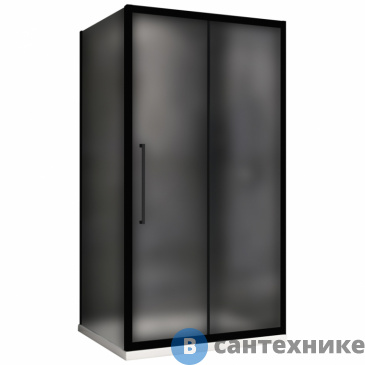 картинка Душевой уголок ABBER Schwarzer Diamant AG30130BMH-S80BM 130х80х195, без поддона