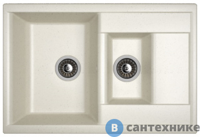 картинка Кухонная мойка Dr. Gans Астра 760 К, белый СМс (25.065.D0760.401)