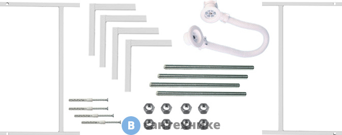 Монтажный комплект к ванне Santek Корсика 180х80 (1WH112420)