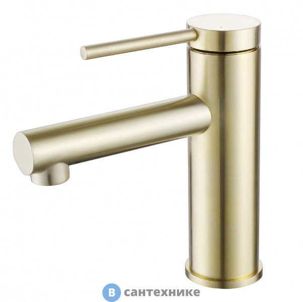 Смеситель ABBER Emotion AF8810G для раковины, золото матовое