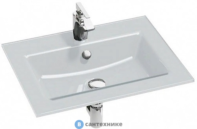 Раковина на столешницу Jacob Delafon VOX EB2105-DD1 стеклянная /60/ (белая)