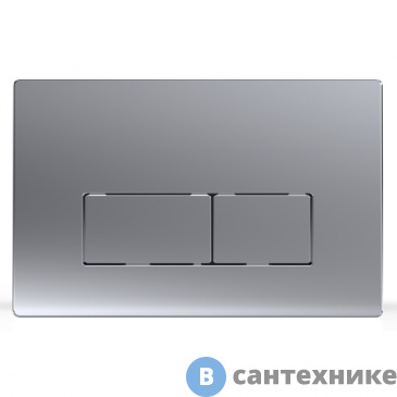 картинка Клавиша смыва AZARIO хром матовый (квадратная) (AZ-8200-0088/AZ-P58-0110)