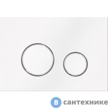 картинка Смывная клавиша KK-POL SPP/114/0/K M11 V1 (белый/ хром/ белый)