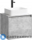 картинка Тумба под умывальник Aqwella Mobi 60 подвесная, бетон светлый, без фасада (MOB0106BS)