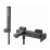 Смеситель M&Z LRN00503 Lauren для для ванны с душевым гарнитуром, чёрный матовый
