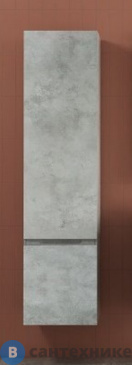 картинка Шкаф подвесной Art & MAX TECHNO AM-Techno-1600-AC-SO-LS935-L фасады асимметричные, Бетон лофт натуральный 400x300x1600