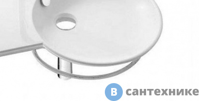 картинка Полотенцедержатель Jacob Delafon FORMILIA SPHERIK E4131-CP для полувстроенных раковин 60, 80 и 100 см (хром)