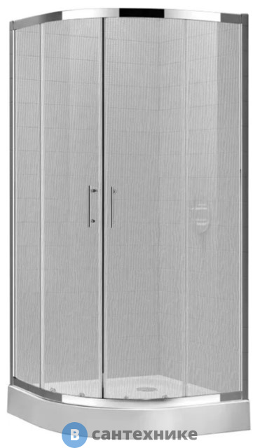 Душевой уголок Cezares ECO-O-R-2-90-P-Cr (900x900x1900) без поддона