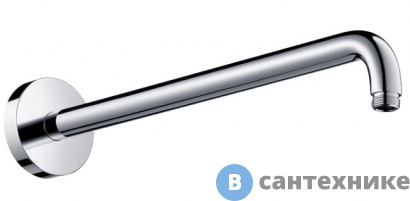 картинка Держатель Hansgrohe 27413000 верхнего душа, вынос, мм-389, хром