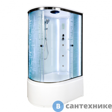 картинка Душевая кабина AvaCan EM4511 R LED с гидромассажем (EM4511RLED+GM)