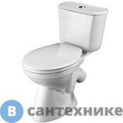 Унитаз-компакт Santek БРИЗ 1.WH30.2.138 с косым выпуском, двухр.арматура, дюропласт /35,5х66/(белый)
