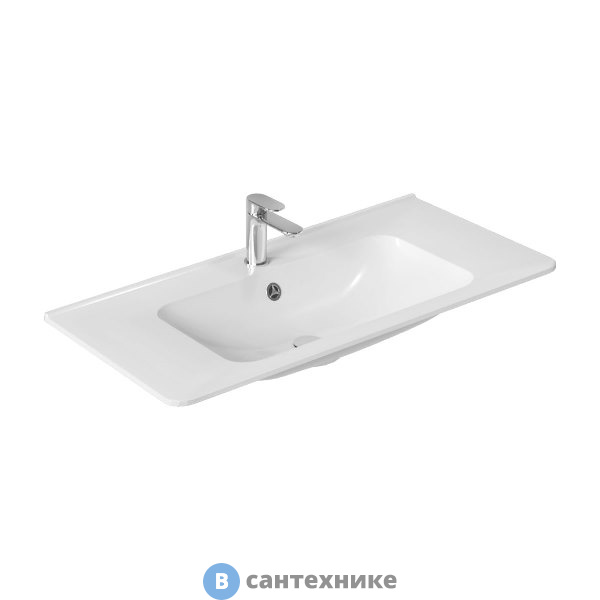 Раковина Vincea VCB-2VP100W из искусственного камня, белый