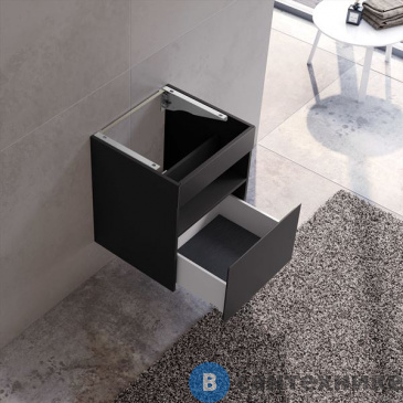 картинка Тумба под раковину Keuco STAGELINE 1 ящик, без подсветки, 500x625x490 мм, к/ф: вулканит (32842970000)