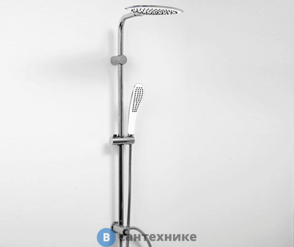 Душевая стойка WasserKRAFT A045 хромоникелевое