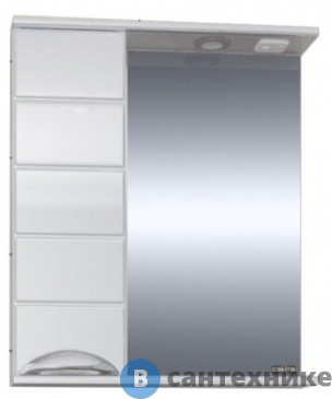 картинка Зеркало СанТа Родос-600 свет, лев (106015)